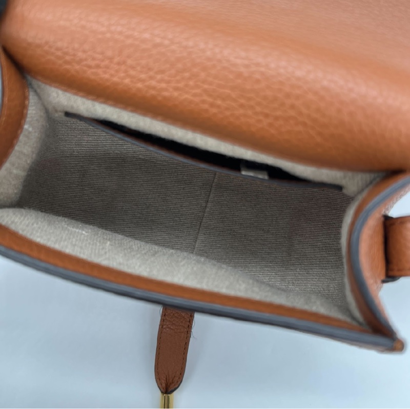 「JL精品代購」 9新 Chloe Marcie Small Saddle Bag 小款 肩背包 馬鞍包 Tan 棕褐色-11