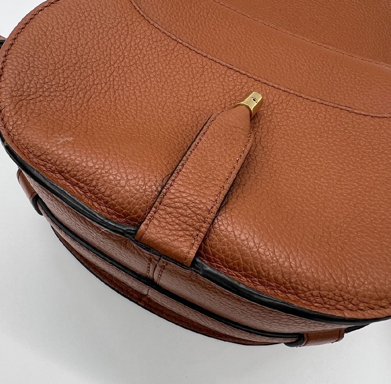 「JL精品代購」 9新 Chloe Marcie Small Saddle Bag 小款 肩背包 馬鞍包 Tan 棕褐色-16