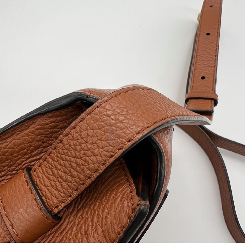 「JL精品代購」 9新 Chloe Marcie Small Saddle Bag 小款 肩背包 馬鞍包 Tan 棕褐色-21