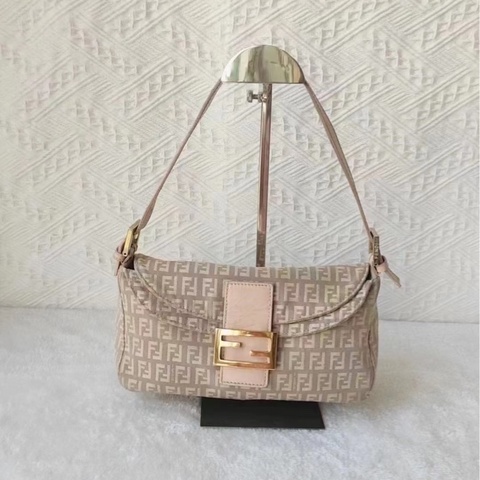 「JL精品代購」 97新 FENDI 粉金法棍