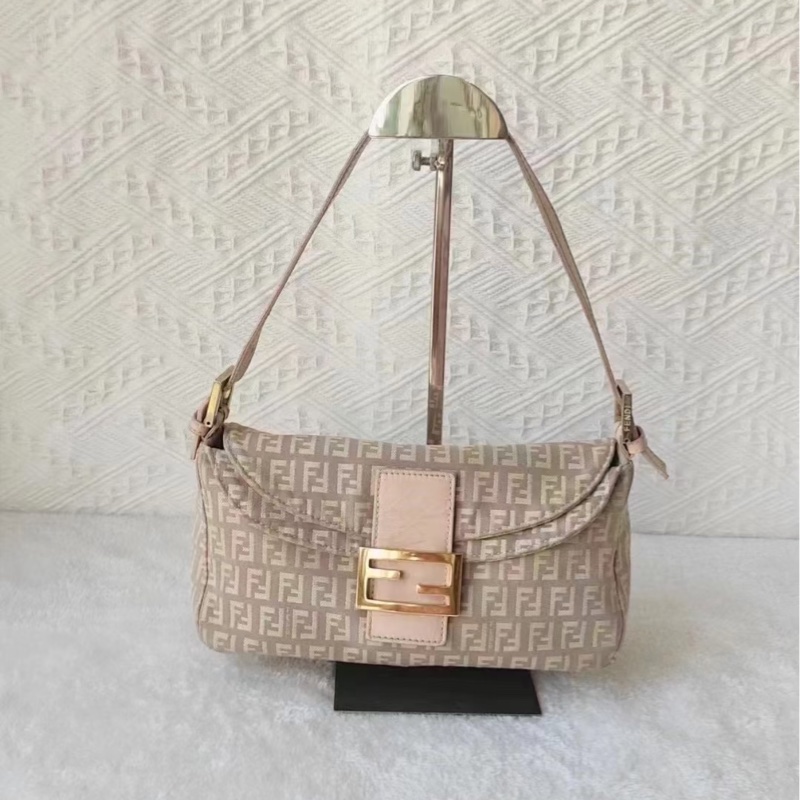 「JL精品代購」 97新 FENDI 粉金法棍-0