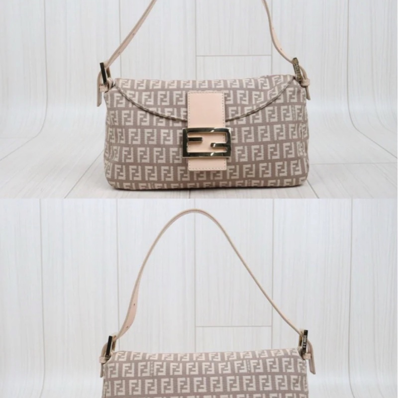 「JL精品代購」 97新 FENDI 粉金法棍-2
