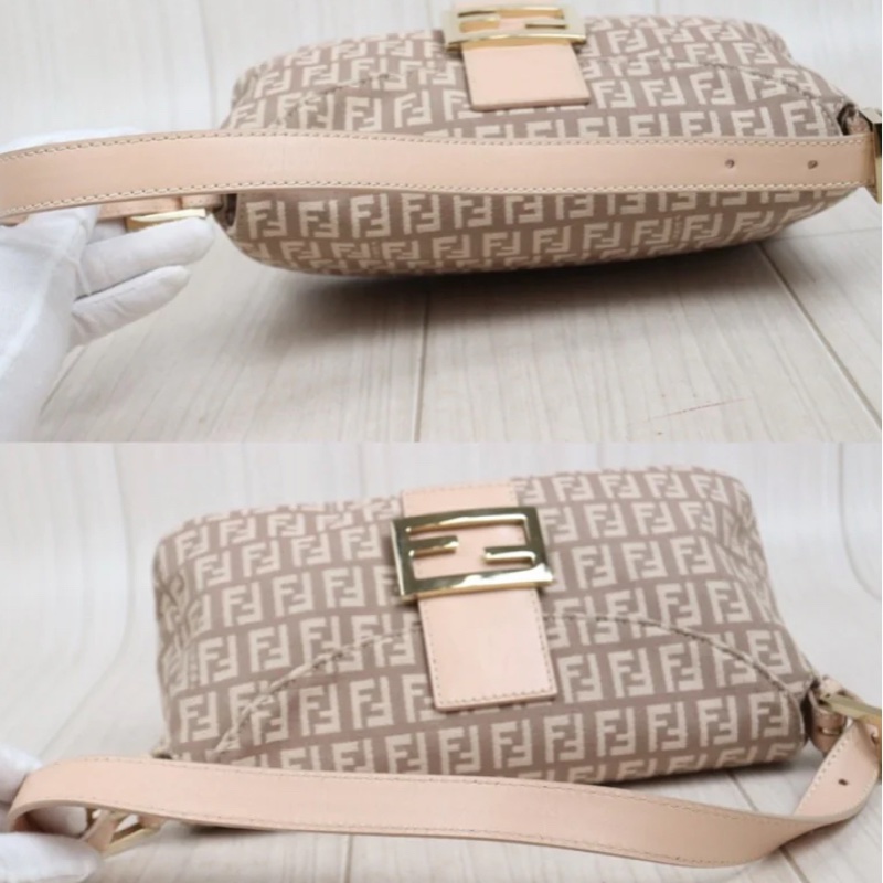 「JL精品代購」 97新 FENDI 粉金法棍-7