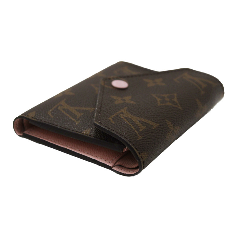 Louis Vuitton Classic Monogram Rose Ballerine Pink Victorine Wallet-10