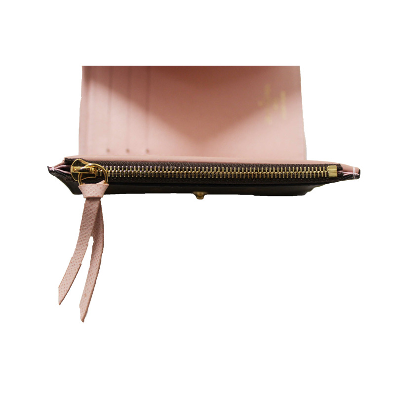 Louis Vuitton Classic Monogram Rose Ballerine Pink Victorine Wallet-15