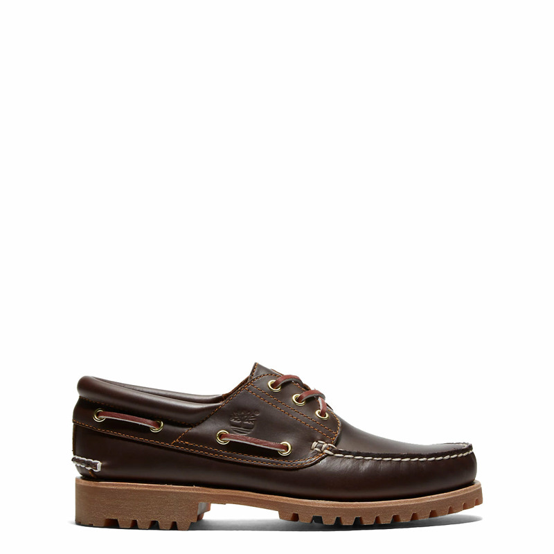 Timberland - 3-Eye Brown Boat Shoe - TB030003 - BROWN | size: 11-0