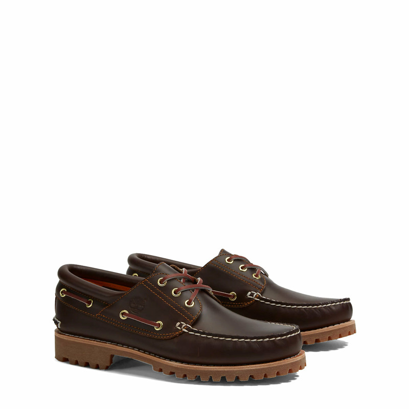 Timberland - 3-Eye Brown Boat Shoe - TB030003 - BROWN | size: 11-2