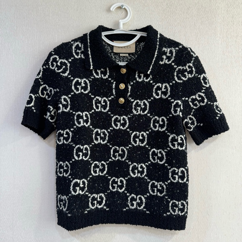 ❤️ GUCCI 滿印LOGO針織上衣-0