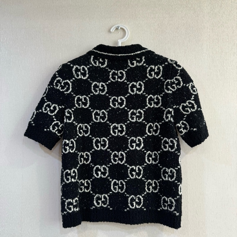 ❤️ GUCCI 滿印LOGO針織上衣-1
