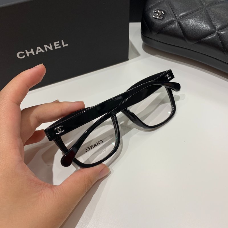 💗Chanel💗 權志龍同款 黑色鏡架 銀色logo 光學眼鏡 熱賣款 全新全配-5