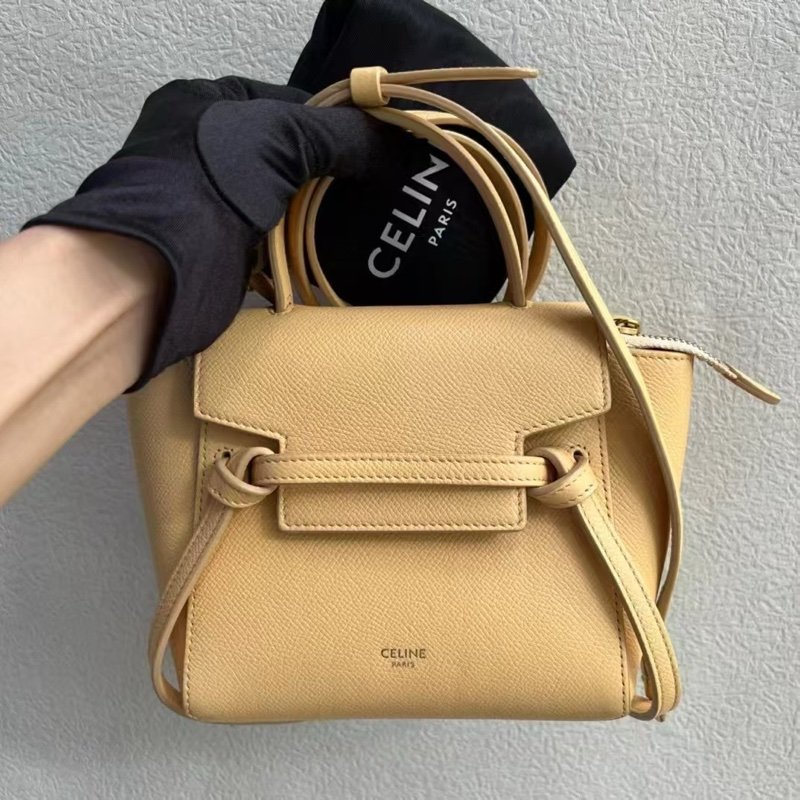 Celine 鯰魚包pico 小雞黃 99新配件塵袋-0