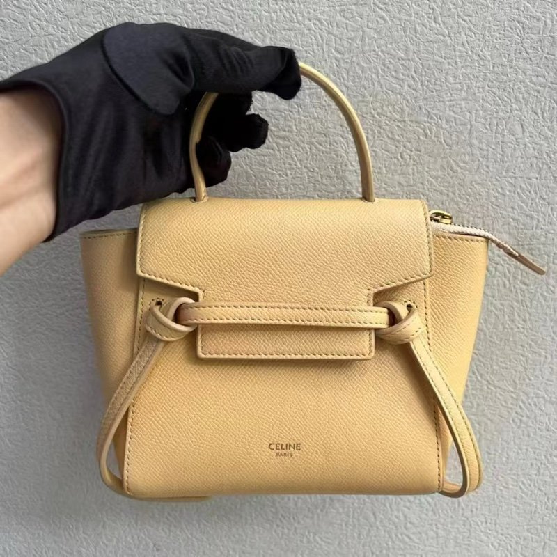 Celine 鯰魚包pico 小雞黃 99新配件塵袋-1