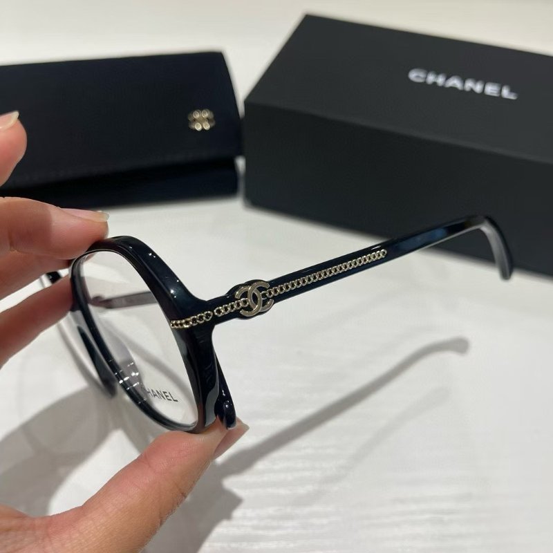 ✨Chanel 多邊型平光眼鏡 可修飾臉型 全新全配-4
