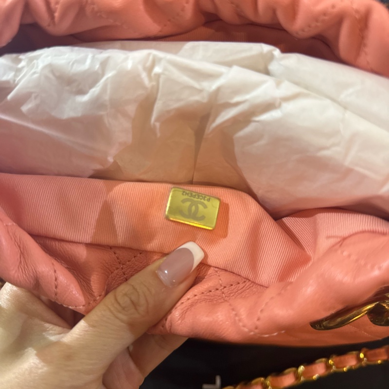 Chanel 珊瑚粉橘包 限量 送吊飾-4