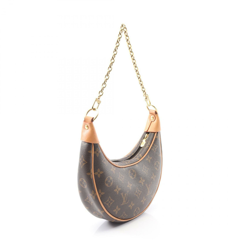 LOUIS VUITTON 環鏈單肩包 手提包 M81098 字母帆布 二手 女士 LV-1