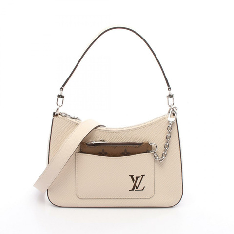 LOUIS VUITTON Marelle 單肩斜背包 M80688 Epi 皮革米色二手