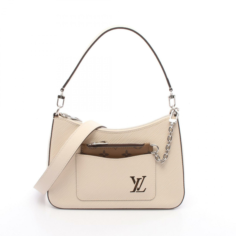 LOUIS VUITTON Marelle 單肩斜背包 M80688 Epi 皮革米色二手-0