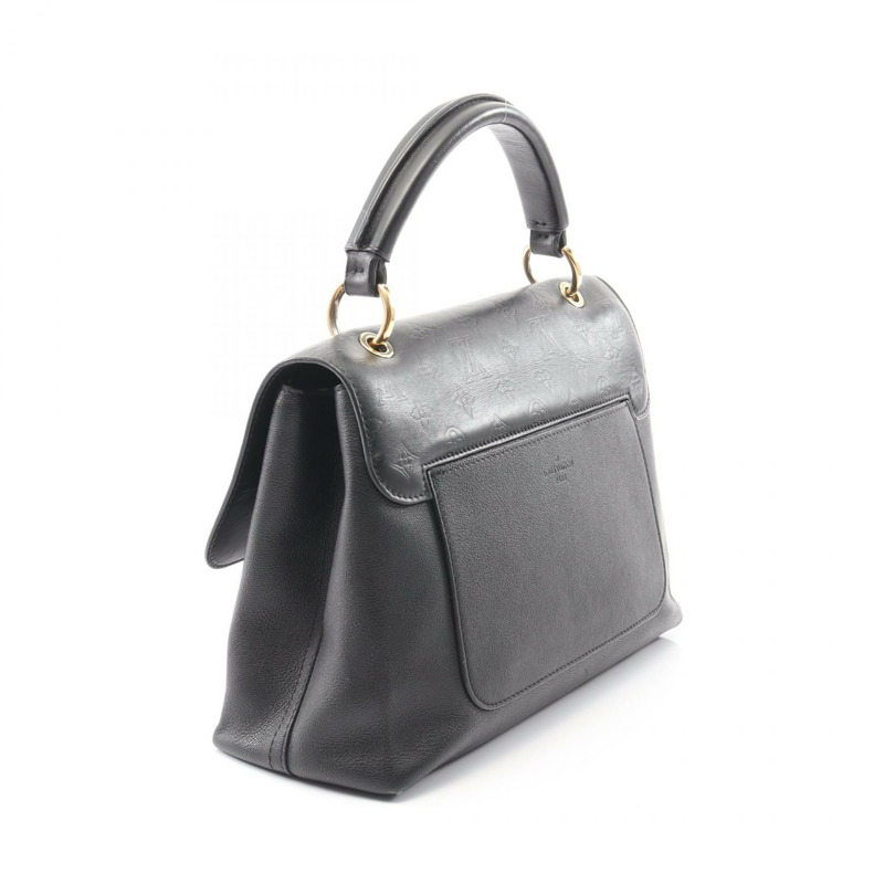 LOUIS VUITTON Very 單肩包 M51989 Monogram Shadow 皮革黑色二手 LV-1