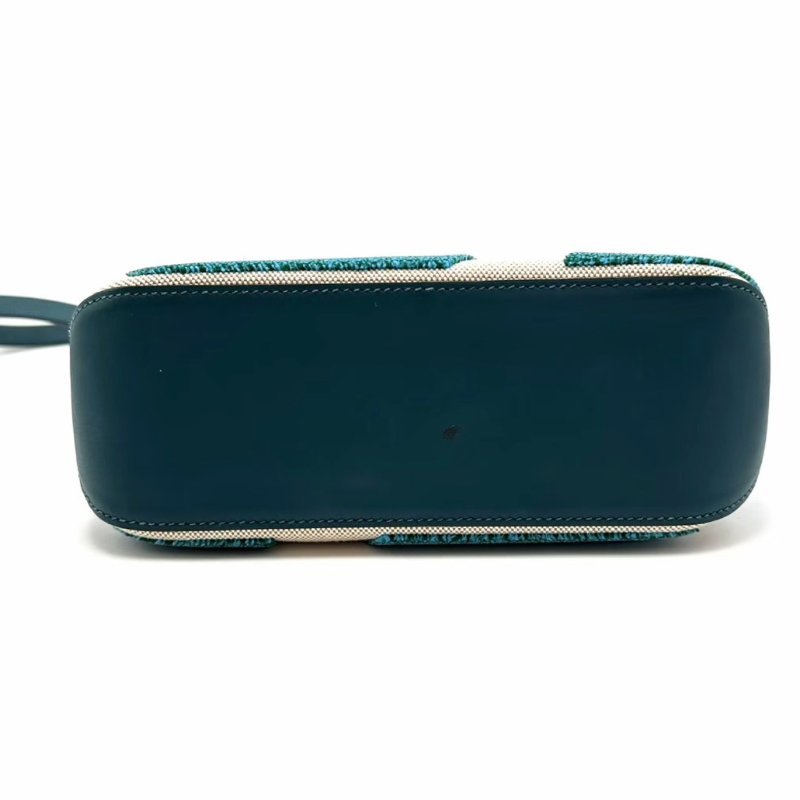 HERMES 藍色漸變拼皮Cabas27手提肩背包 27*24*8.5 98新-3