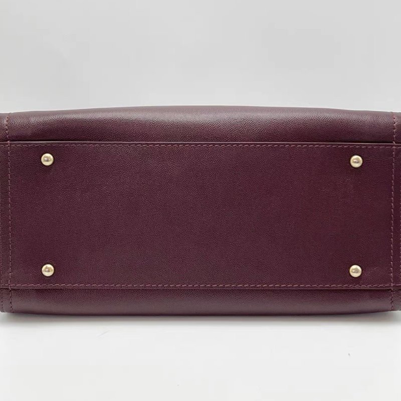 CHANEL 紅色荔枝紋牛皮沙灘包 33*28*6.5 99新配件塵袋保卡-3