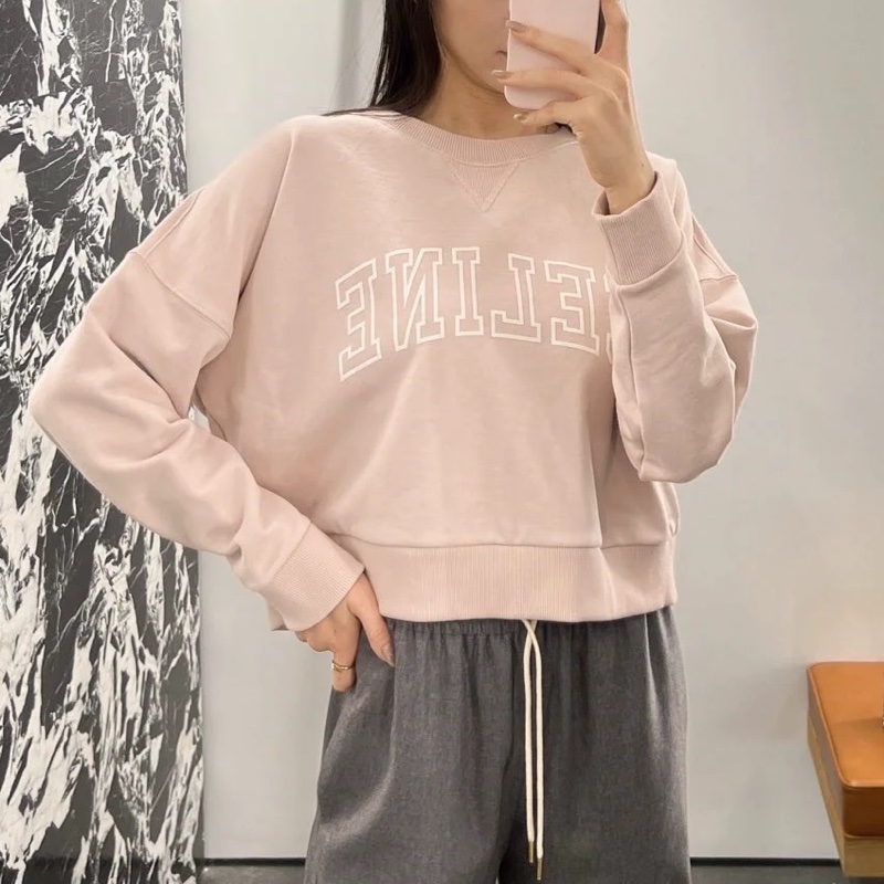 Celine 粉色oversized 衛衣 大學T#S-1