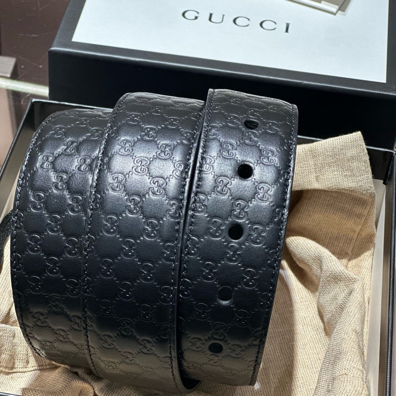 GUCCI古驰男士压花腰带皮带-2
