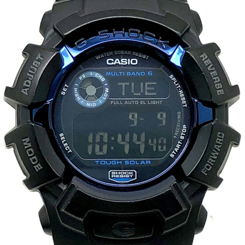 G-SHOCK CASIO GW-2310BD-1B BLACK×BLUE系列手錶，電波太陽能，堅固耐用，6頻多波段，金屬錶帶，IP塗層，2010年12月發售，三國丘店，IT4EG8ACNHDS