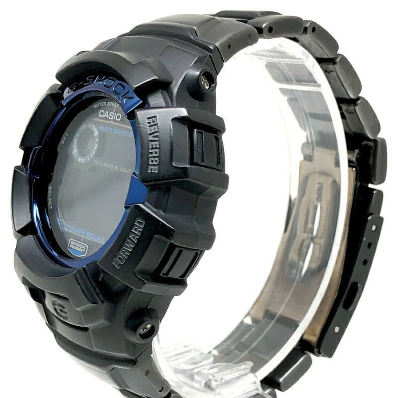 G-SHOCK CASIO GW-2310BD-1B BLACK×BLUE系列手錶，電波太陽能，堅固耐用，6頻多波段，金屬錶帶，IP塗層，2010年12月發售，三國丘店，IT4EG8ACNHDS-2