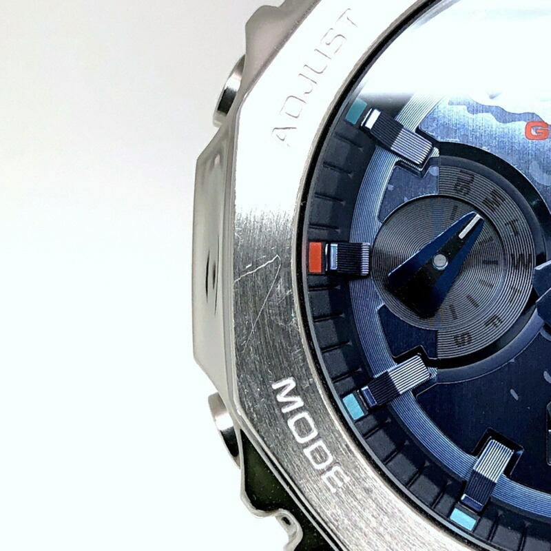 G-SHOCK CASIO 手錶 GM-2100RI21-7A 石川亮的第二款簽名款，Octagon Casio Oak Metal Covered 限量版聯名款，Ana-Digi 白色，於2021年11月發售。三國丘店有售。 IT0LWWBJA3BS-4
