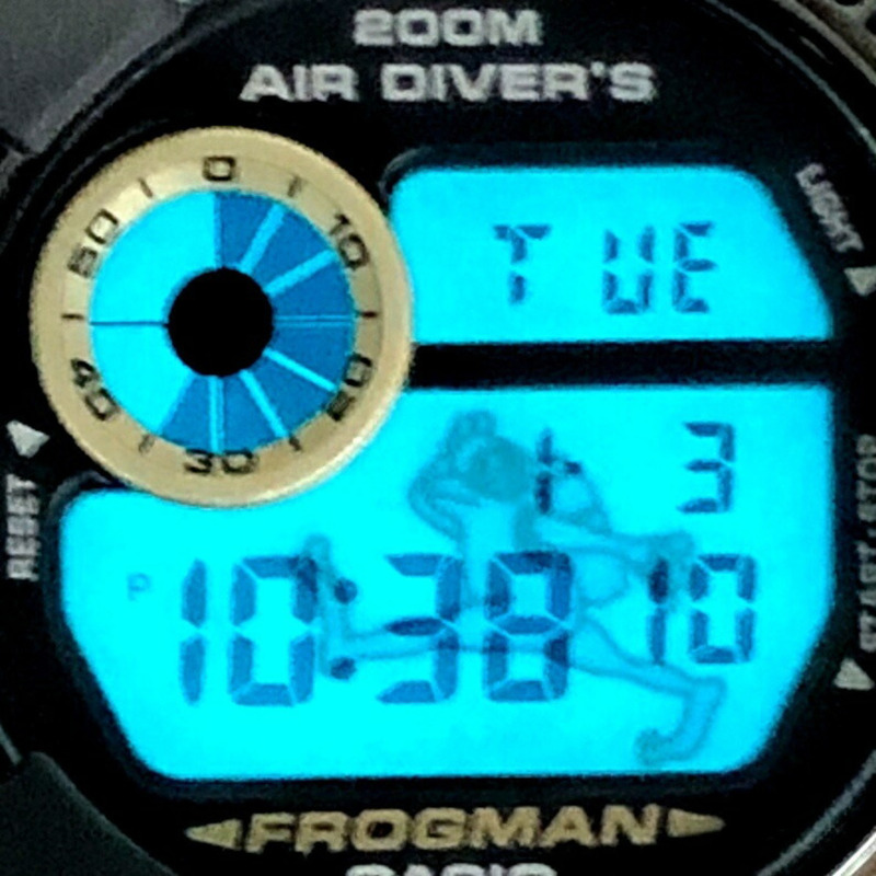 G-SHOCK CASIO DW-8200BM-1T FROGMAN MEN IN BLACK 2 手錶 MIB2 黑色鏡面鈦金屬錶殼 Entry Frog EL 1998年11月發售 三國丘店 ITF3AFMYIJYI-8