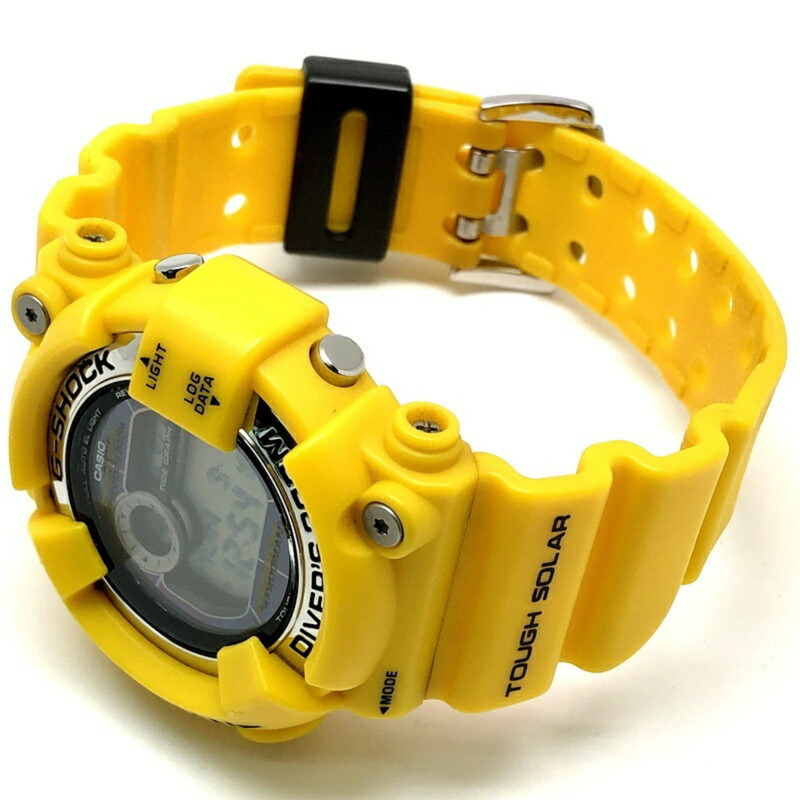 G-SHOCK CASIO FROGMAN GF-8250-9 堅固太陽能手錶,不鏽鋼錶殼,黃色青蛙圖案(潛水EL)2010年10月發售,三國丘店 IT3FM1ZUXGE8-4