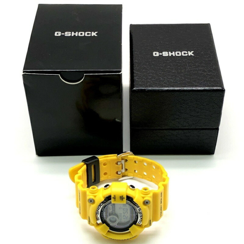 G-SHOCK CASIO FROGMAN GF-8250-9 堅固太陽能手錶,不鏽鋼錶殼,黃色青蛙圖案(潛水EL)2010年10月發售,三國丘店 IT3FM1ZUXGE8-9