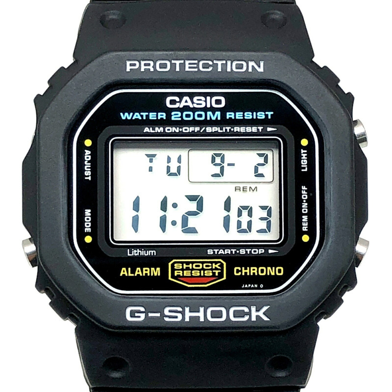 G-SHOCK CASIO DW-5600C-1V M901 手錶,官方修復,200M 海外標記,正宗 Speed 型號,電影“SPEED”中的基努·裡維斯,帶有微型燈泡,旋入式後蓋,1987 年 6 月發售,三國丘店 ITGFYHL25G7QYHL25G7Q-0