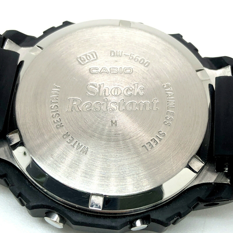 G-SHOCK CASIO DW-5600C-1V M901 手錶,官方修復,200M 海外標記,正宗 Speed 型號,電影“SPEED”中的基努·裡維斯,帶有微型燈泡,旋入式後蓋,1987 年 6 月發售,三國丘店 ITGFYHL25G7QYHL25G7Q-7