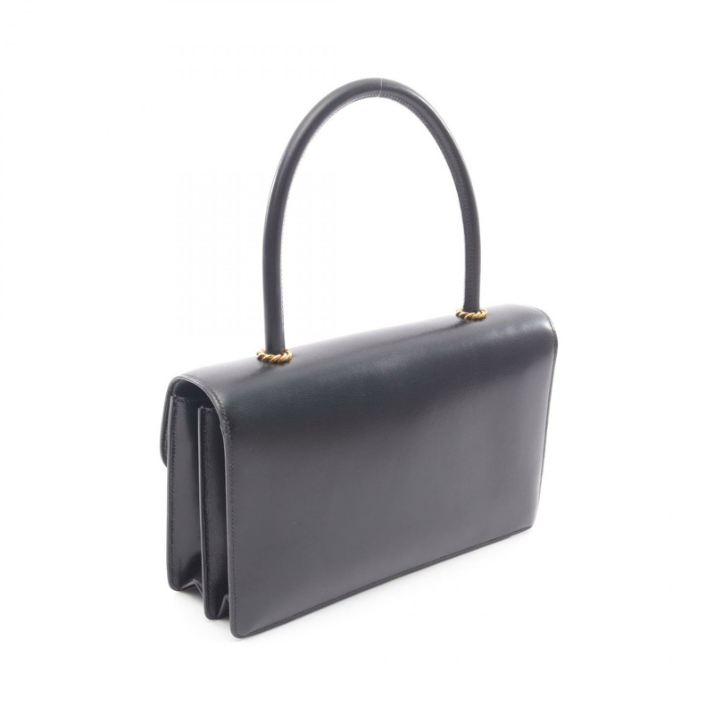 HERMES Escal 手提包 B Box 小牛皮 Noir 黑色 二手 女士 GHW-1