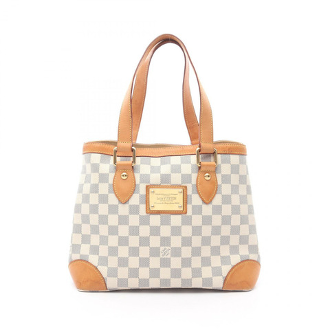 LOUIS VUITTON Hampstead PM 托特包 單肩包 N51207 Damier Azur 白色 二手 女款