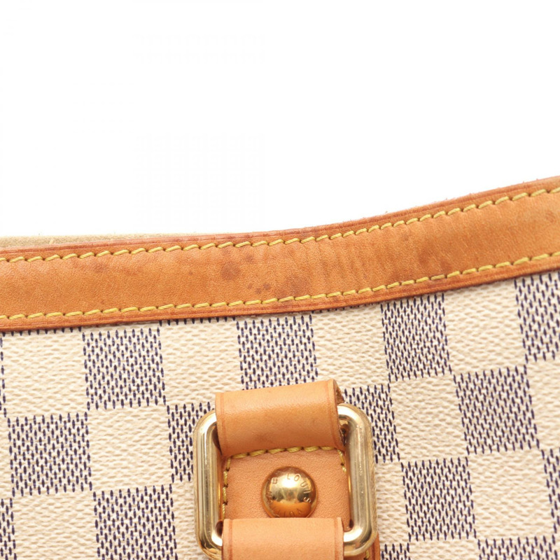 LOUIS VUITTON Hampstead PM 托特包 單肩包 N51207 Damier Azur 白色 二手 女款-8