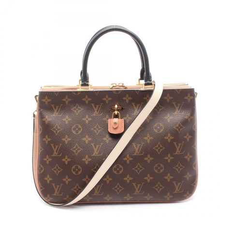 LOUIS VUITTON Millefeuille 單肩包 M44255 Monogram 帆布 棕色 二手