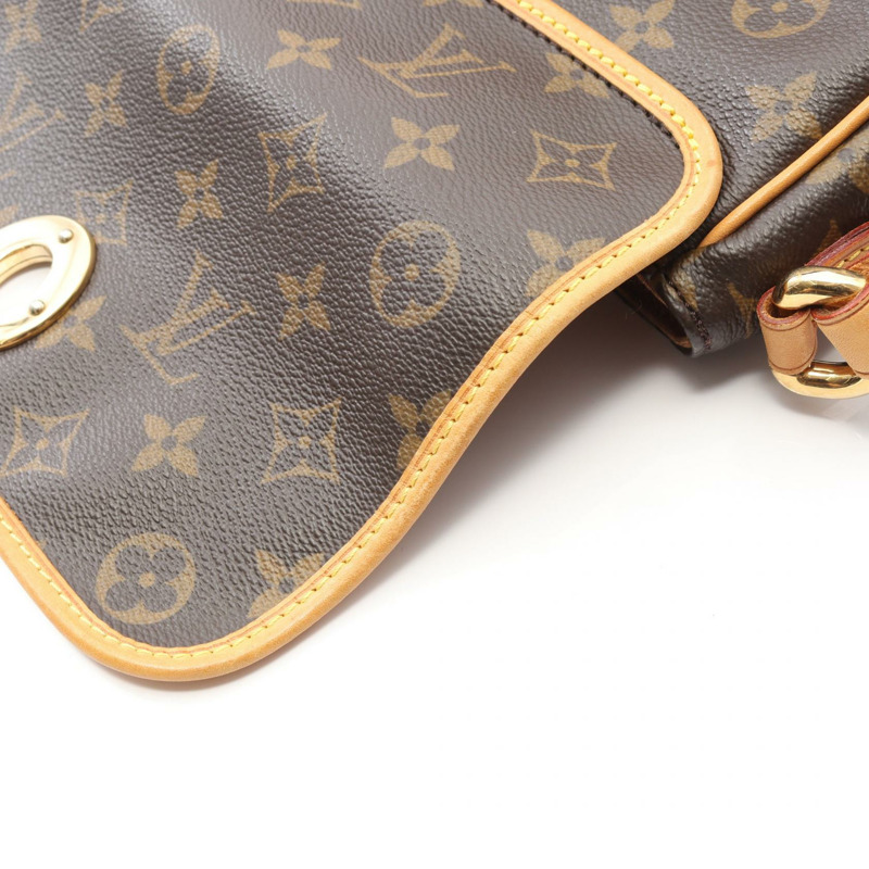 LOUIS VUITTON Tikal PM 單肩包 M40078 Monogram 帆布皮革棕色二手 LV-9