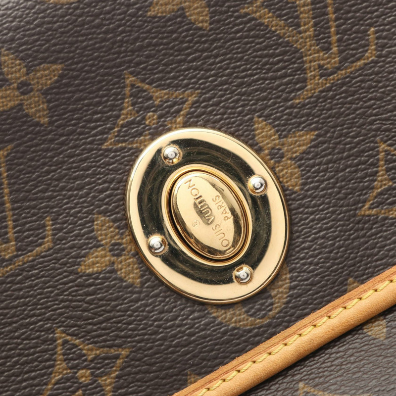 LOUIS VUITTON Tikal PM 單肩包 M40078 Monogram 帆布皮革棕色二手 LV-10