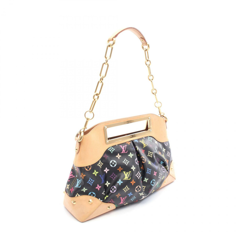LOUIS VUITTON Judy GM 鏈條單肩包 M40254 Monogram Multicolore Noir LV-1