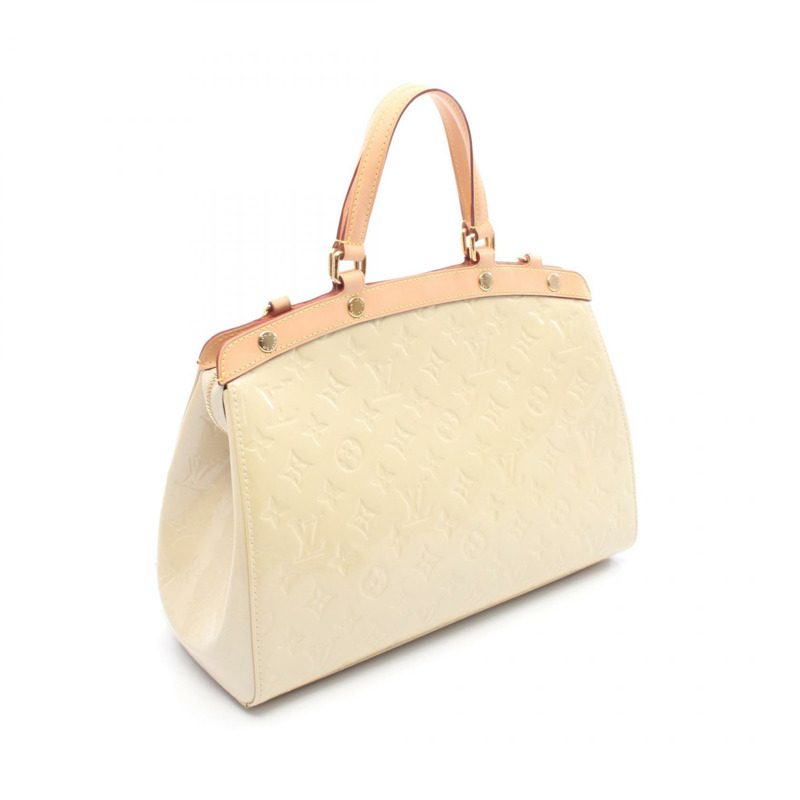 LOUIS VUITTON Blair MM 單肩包 手提包 M91456 皮革 米色 二手 女士 LV-1