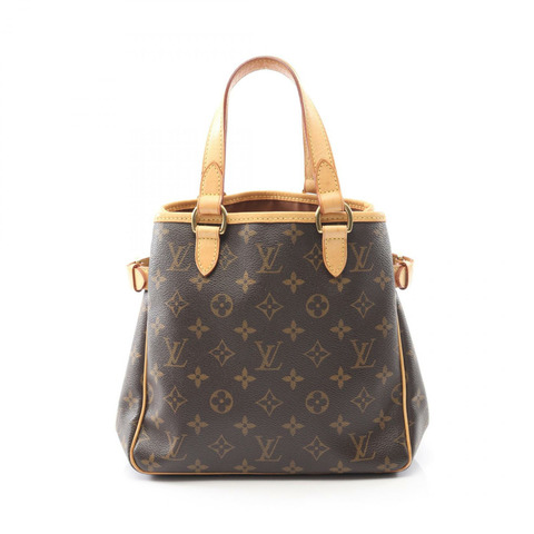 LOUIS VUITTON Batignolles 手提包 M51156 Monogram 帆布皮革棕色二手 LV
