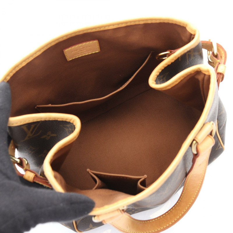 LOUIS VUITTON Batignolles 手提包 M51156 Monogram 帆布皮革棕色二手 LV-2