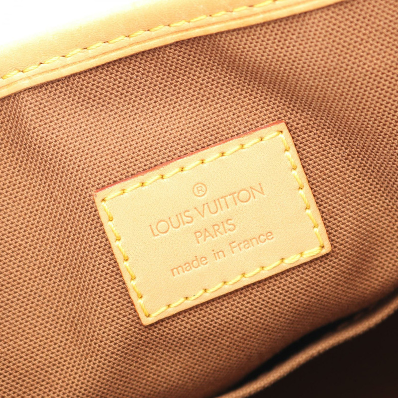 LOUIS VUITTON Batignolles 手提包 M51156 Monogram 帆布皮革棕色二手 LV-3