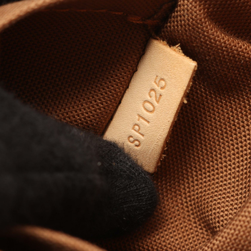 LOUIS VUITTON Batignolles 手提包 M51156 Monogram 帆布皮革棕色二手 LV-4