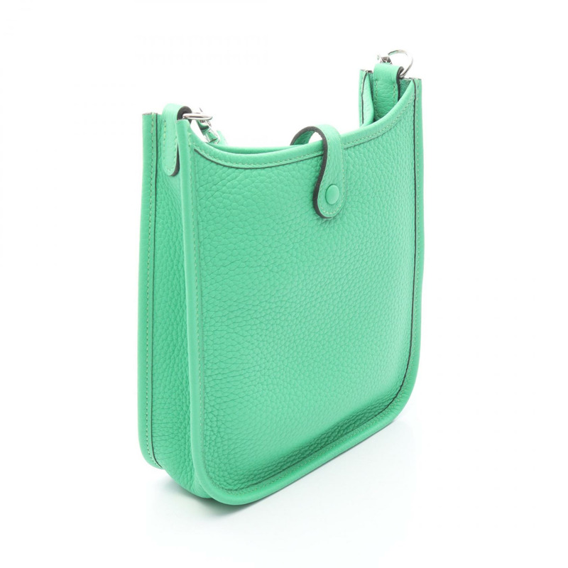 HERMES Evelyne Amazon TPM 單肩包 Clemence 皮革 VertComic 二手 K SHW-1