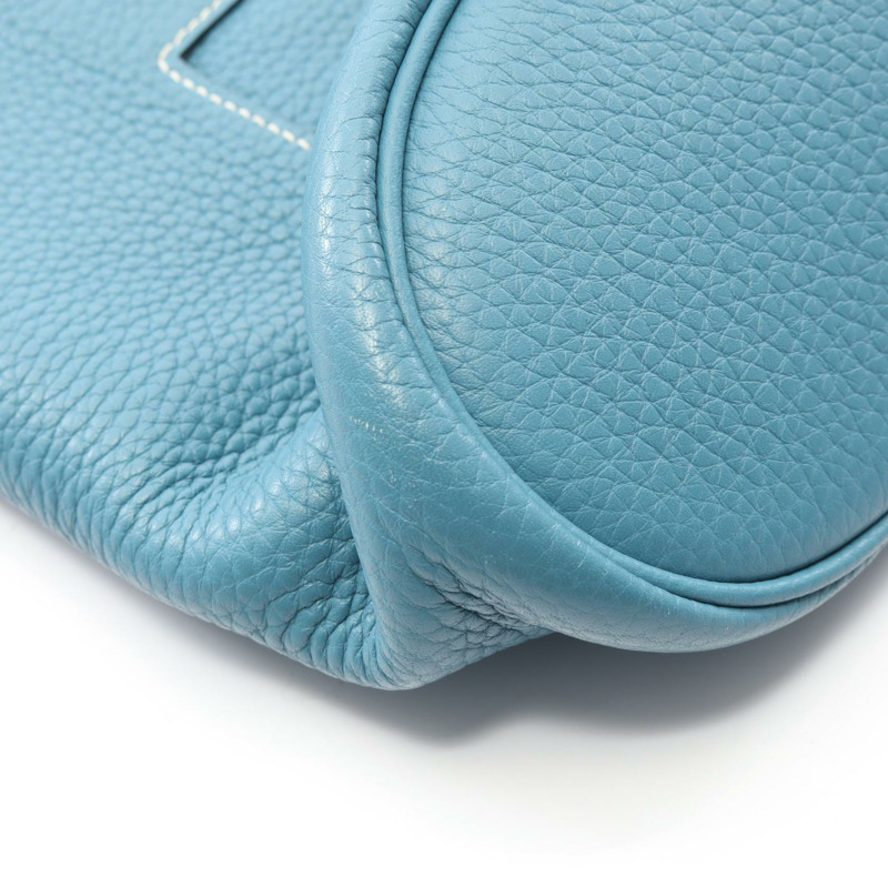 HERMES Good News GM 單肩包 Clemence 皮革 藍色牛仔褲 二手 女士 O SHW-7