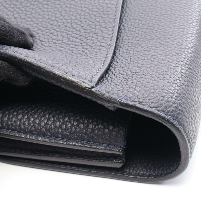 HERMES Sac Adepeche 38 商務包 Togo 皮革海軍藍 nuit 二手男款 Z SHW-7