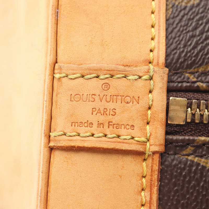 LOUIS VUITTON Alma PM 手提包 M51130 Monogram 帆布 皮革 棕色 二手 女款-3